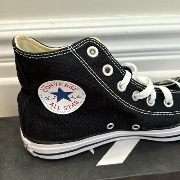 Converse Black and White High-Top Sneakers - Picture 4 of 4